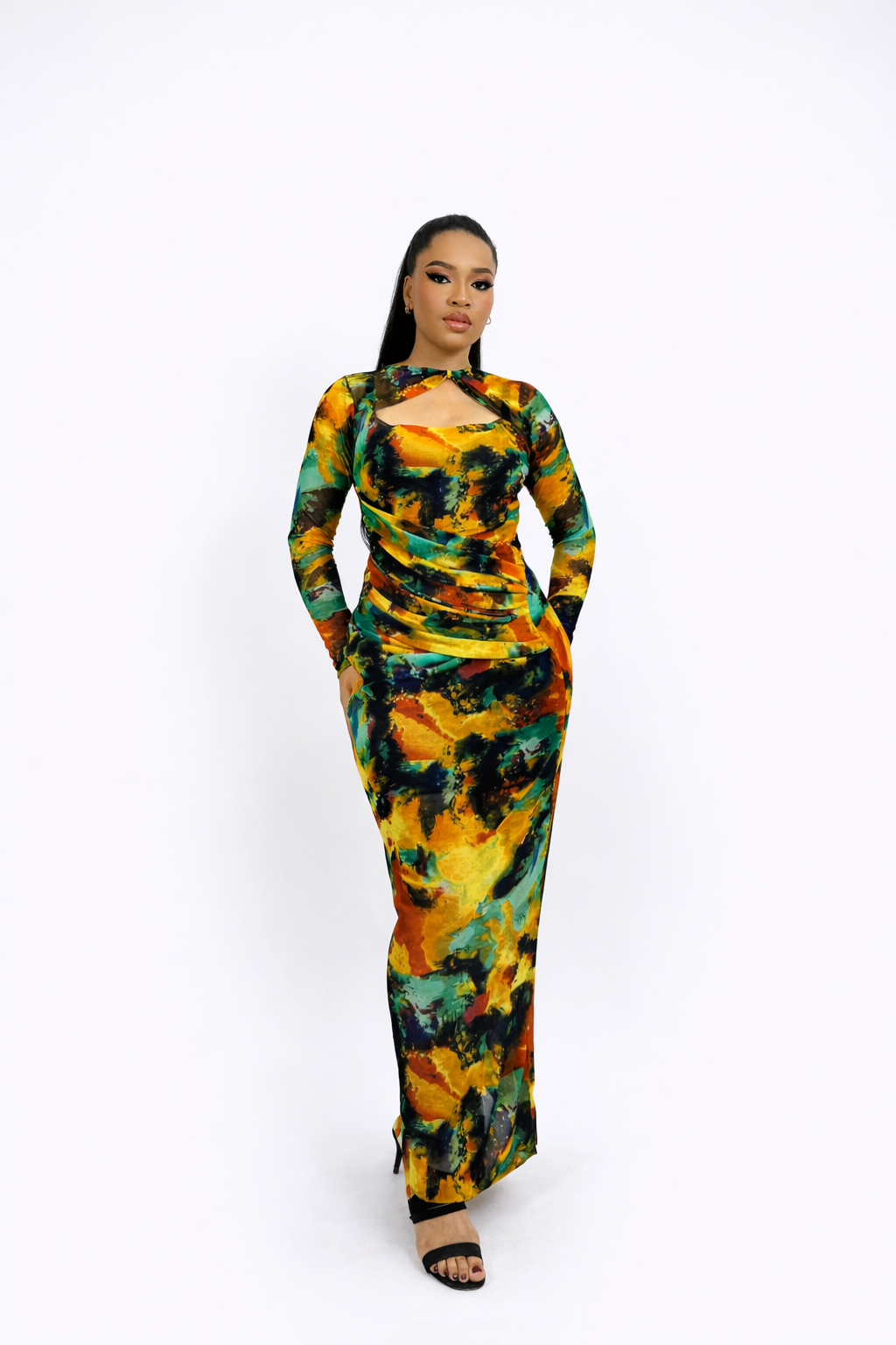 ADANNA MESH DRESS - Image 3