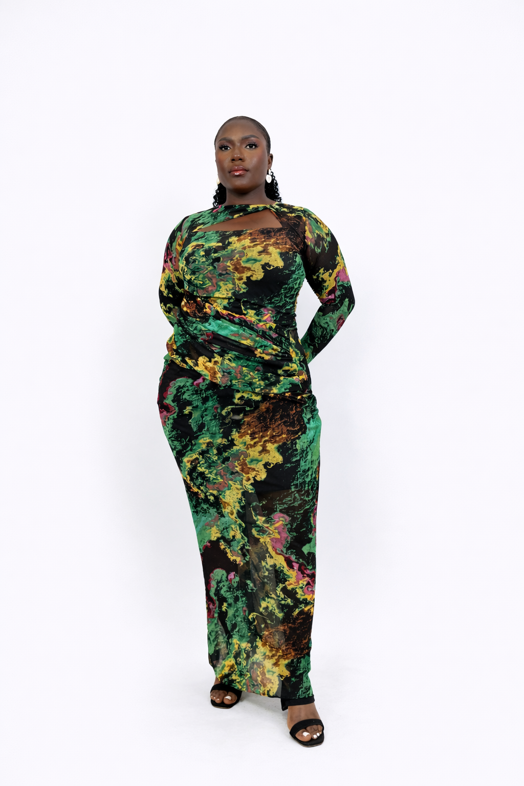 ADANNA MESH DRESS - Image 2