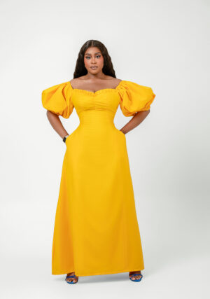 HONEY PUFF MAXI DRESS